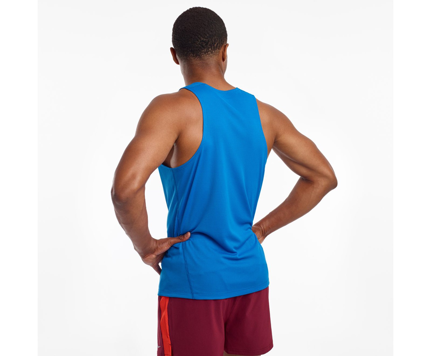 Saucony Men's Stopwatch Singlet - Directoire Blue